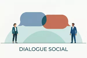 deux personnes qui discutent 